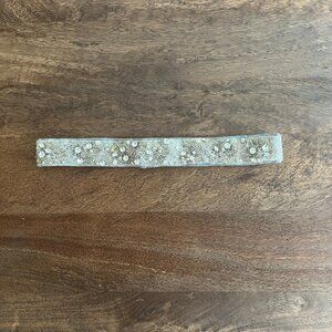 Hand Beaded Grossgrain Ribbon Belt